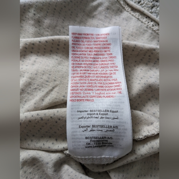 Only and Son's Matt Longy Raw edge t shirt Men's XL - Picture 4 of 5